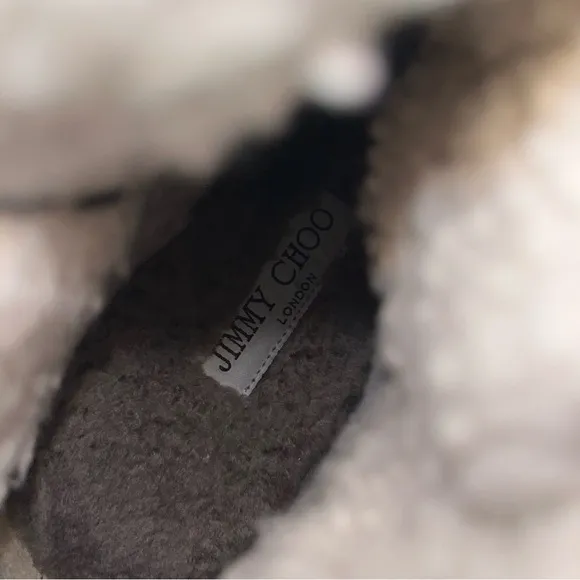 JIMMY CHOO Bei Shearling &amp; Leather Hiking Boots