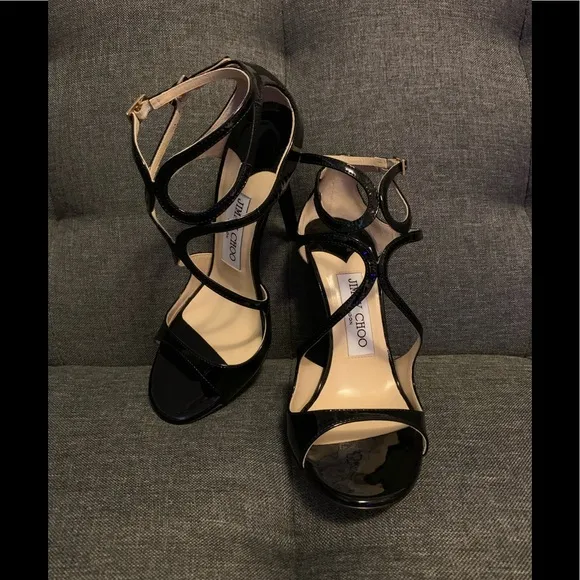 Jimmy Choo Lance: Black Patent Leather