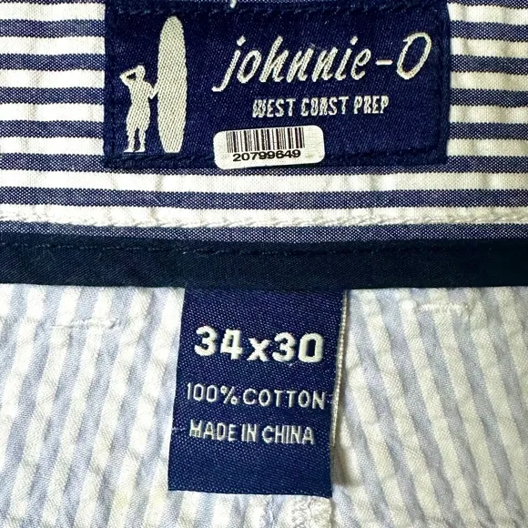 johnnie-O Surfsuckers Beach Pants 34 x 30