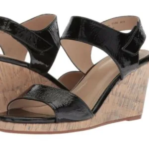 Johnston &amp; Murphy $198 Glenna Black Sandals SZ 10