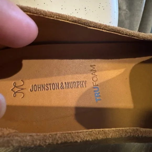 Johnston &amp; Murphy Brown Suede Slip-On Loafers