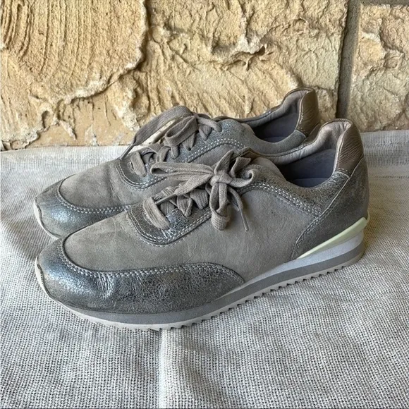 Johnston &amp; Murphy Jules Sneakers Suede Leather Retro Size 7 M 90s y2k