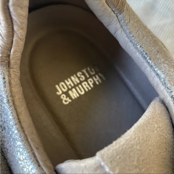 Johnston &amp; Murphy Jules Sneakers Suede Leather Retro Size 7 M 90s y2k
