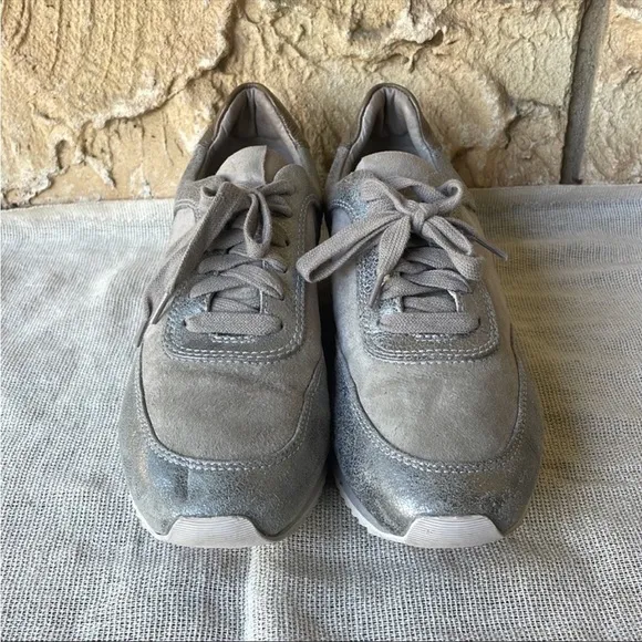 Johnston &amp; Murphy Jules Sneakers Suede Leather Retro Size 7 M 90s y2k