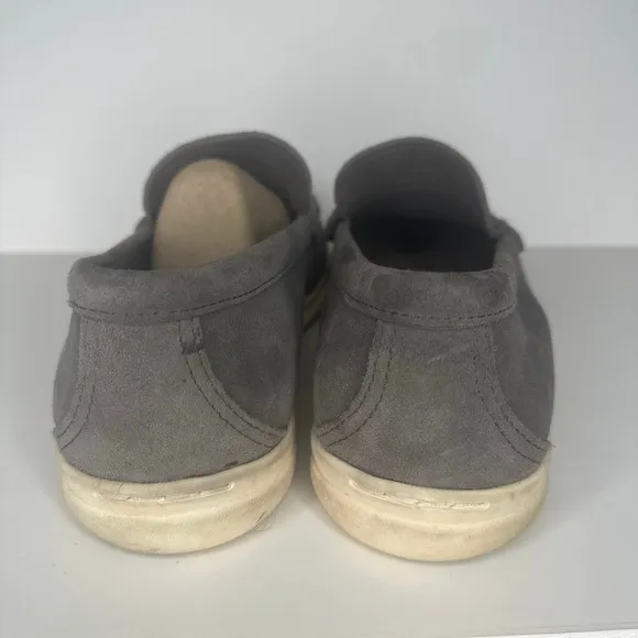Johnston &amp; Murphy Men's Shoes Loafers Boat Penny Casual Suede Slip On Grey 8.5