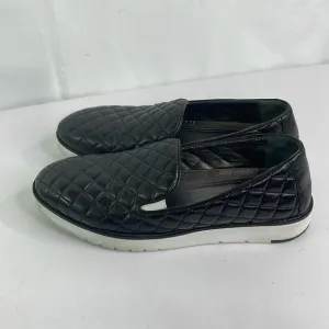 Johnston and Murphy black leather quilted loafers 7811541.
