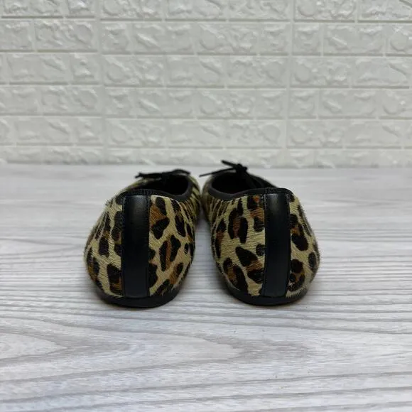 Jon Josef Animal Print Ballet Flats Womens 11 Slip On Loafer Leopard Print Shoes