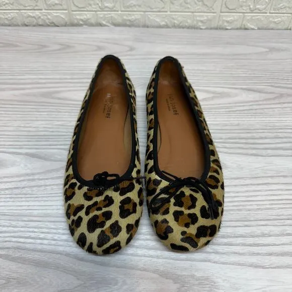 Jon Josef Animal Print Ballet Flats Womens 11 Slip On Loafer Leopard Print Shoes
