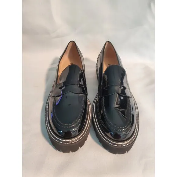 Jon Josef Black Penny Loafers size 10.s68