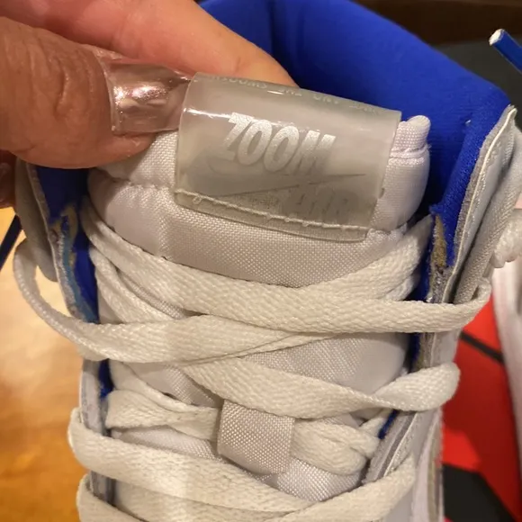 Jordan 1 Retro high, zoom white racer blue