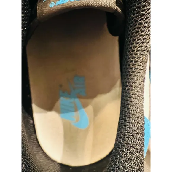 Jordan 1 Retro Low OG Black and Dark Powder Blue Sneakers Sz 11