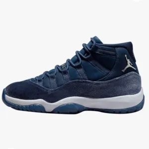 Jordan 11 Retro Midnight Navy Midnight Navy/MTLC Silver Sneakers Size 10.5 Men