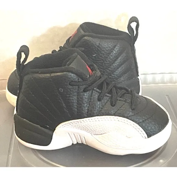 Jordan 12 Retro &quot;Playoffs&quot; Black/Varsity Red-White 850000 006 Toddler Size 5C