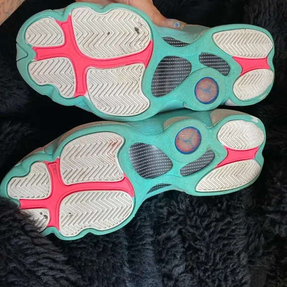 Jordan 13 Retro (White Soar Green Pink)