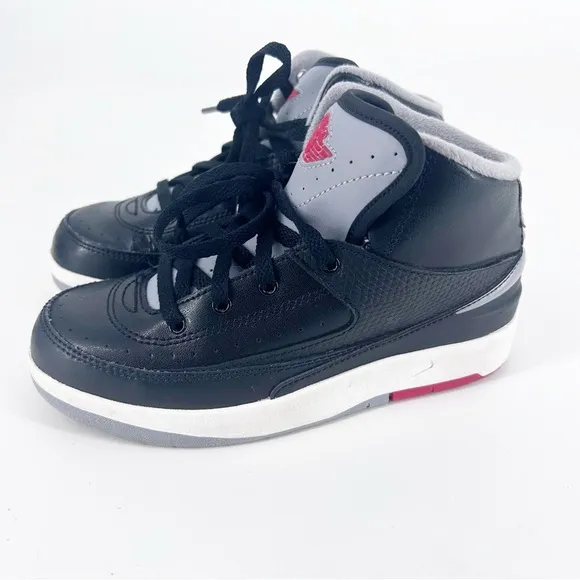 Jordan 2 Retro (PS) Black Cement Sneakers