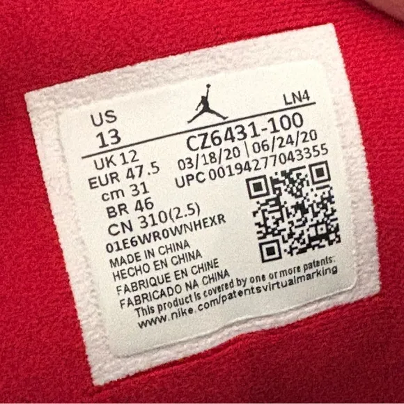 Jordan 3 Retro Denim Fire Red Sneakers