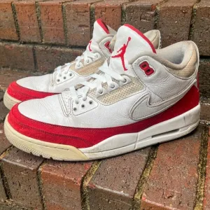 Jordan 3 TH SP Nike Tinker Hatfield Retro University Red White Mens 10.5