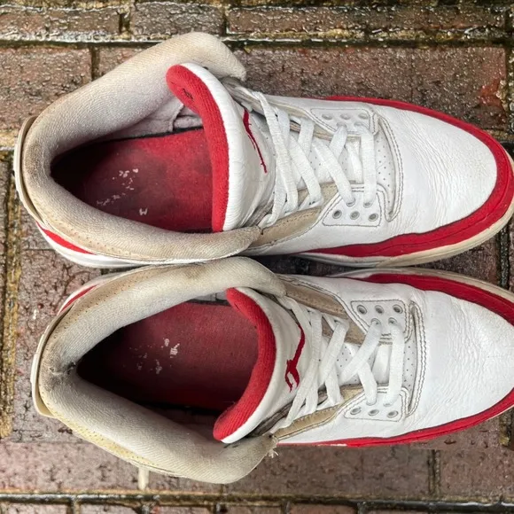 Jordan 3 TH SP Nike Tinker Hatfield Retro University Red White Mens 10.5