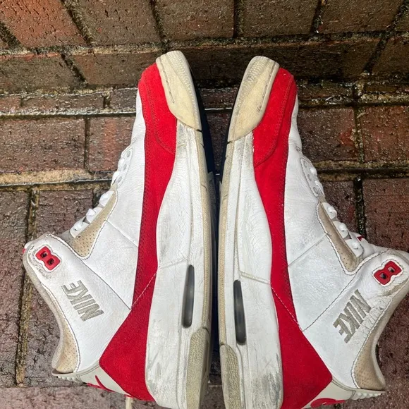 Jordan 3 TH SP Nike Tinker Hatfield Retro University Red White Mens 10.5