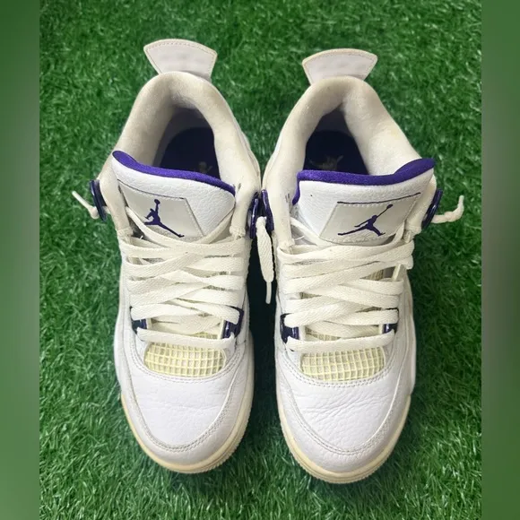 Jordan 4 Retro GSMetallic Purple Size 6.5Y