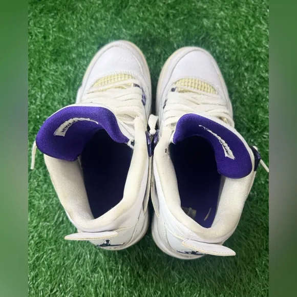 Jordan 4 Retro GSMetallic Purple Size 6.5Y