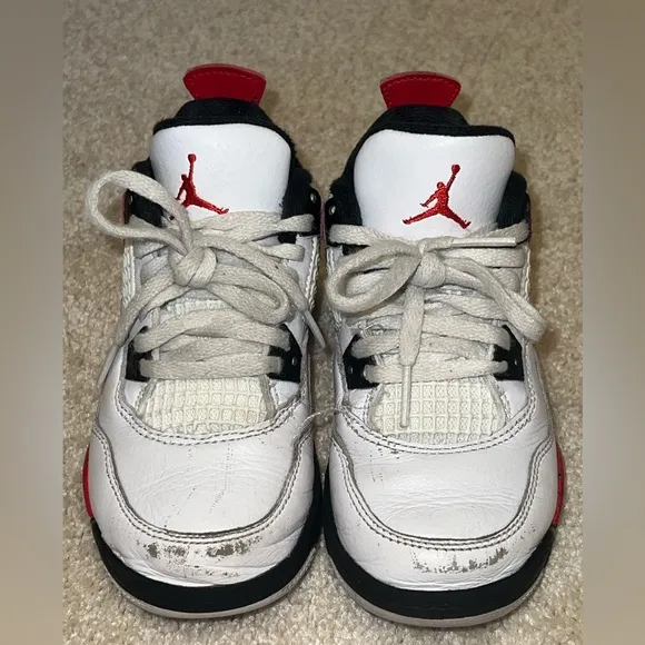 JORDAN 4 RETRO “RED CEMENT” SNEAKERS 11TD