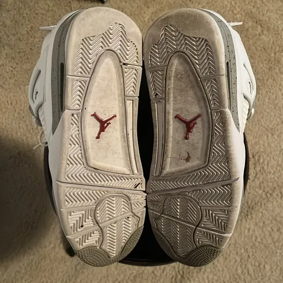 Jordan 4 Retro White Oreo Sz 9