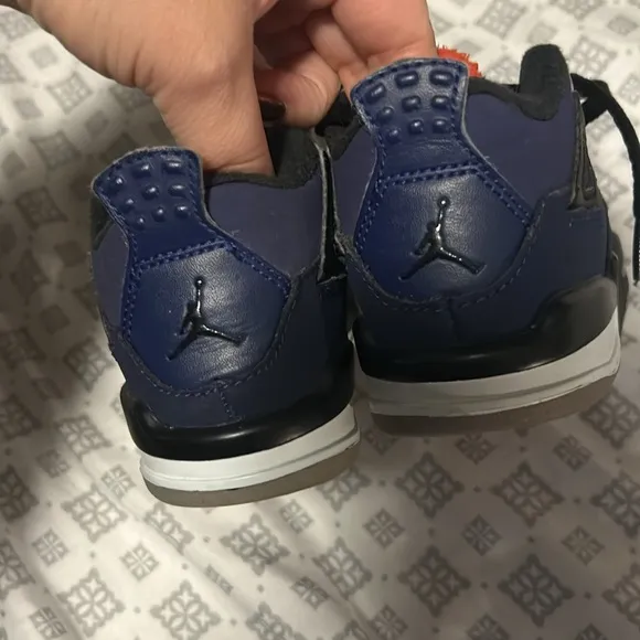Jordan Air Jordan 4 Retro Blue High Top Sneakers - 6c