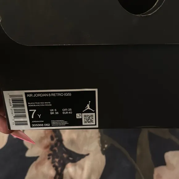 Jordan Air Jordan 8 Retro GS - Black and White