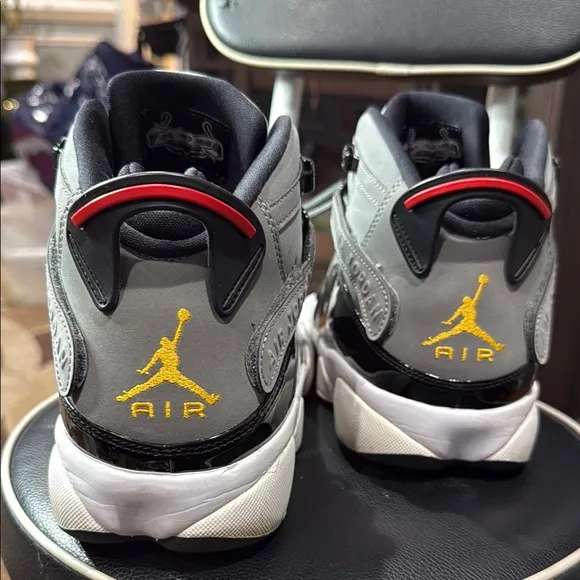 Jordan Black and Gray Retro Sneakers