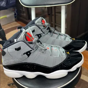 Jordan Black and Gray Retro Sneakers