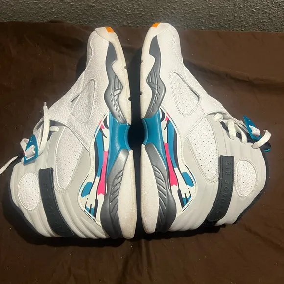 Jordan Black and Teal Sneakers Retro 8 South Beach Air Jordan Nike