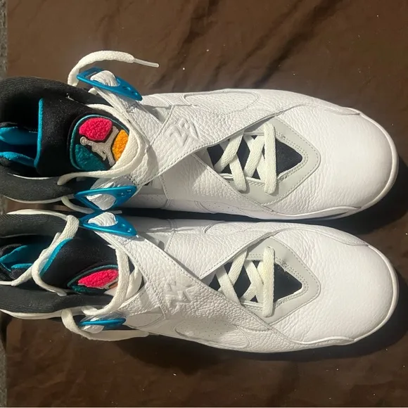 Jordan Black and Teal Sneakers Retro 8 South Beach Air Jordan Nike