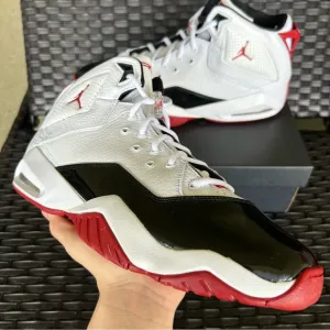 JORDAN B'LOYAL WHITE RED BLACK Size 13