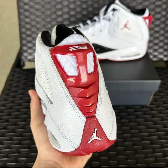 JORDAN B'LOYAL WHITE RED BLACK Size 13