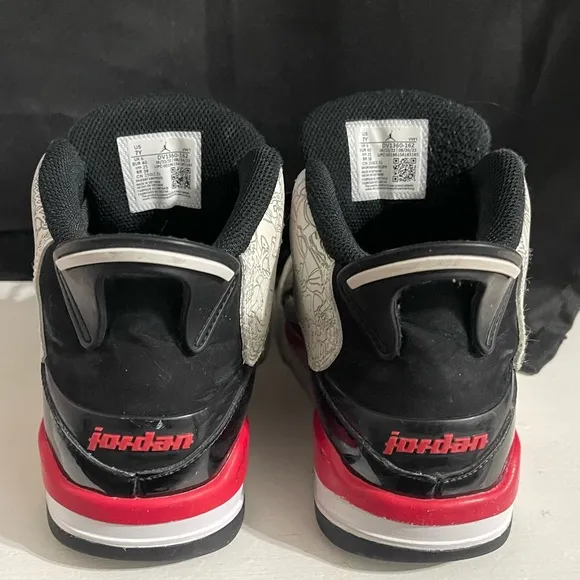 Jordan Dub Zero Black and White Sneakers