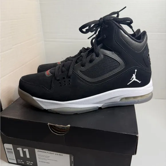Jordan Flight 23 Black Sneakers Size Men’s 11 New
