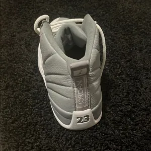 Jordan Gray and White Sneakers