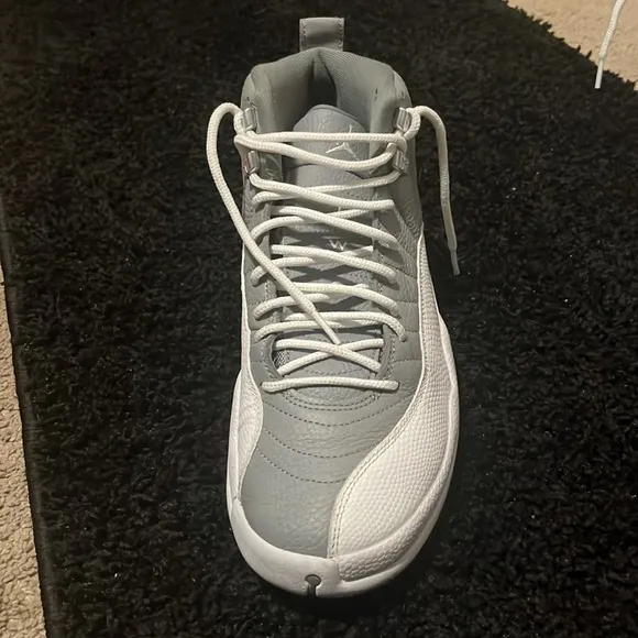 Jordan Gray and White Sneakers