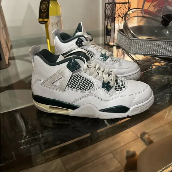 Jordan Kids Sneakers White and Dark Green