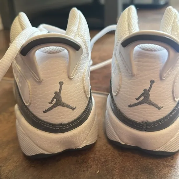 Jordan Kids' White and Gray Sneakers