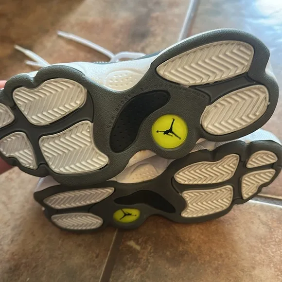 Jordan Kids' White and Gray Sneakers