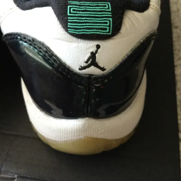 Jordan Retro 11 Low Emerald Green/Purple Flip-Flop