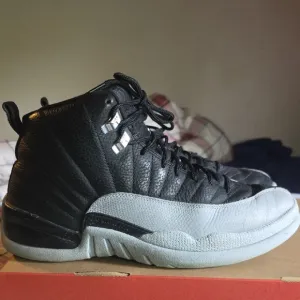 Jordan Retro 12 Used Black and Gray High-Top Sneakers