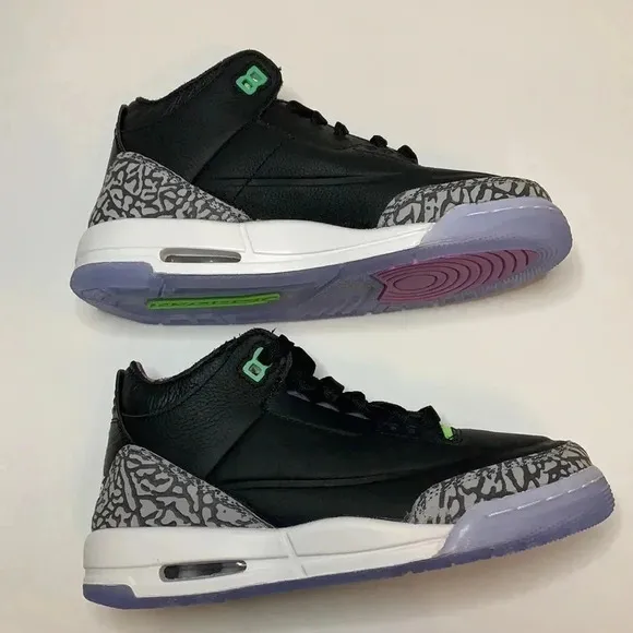 Jordan Retro 3 GS Sneakers Electric Green New