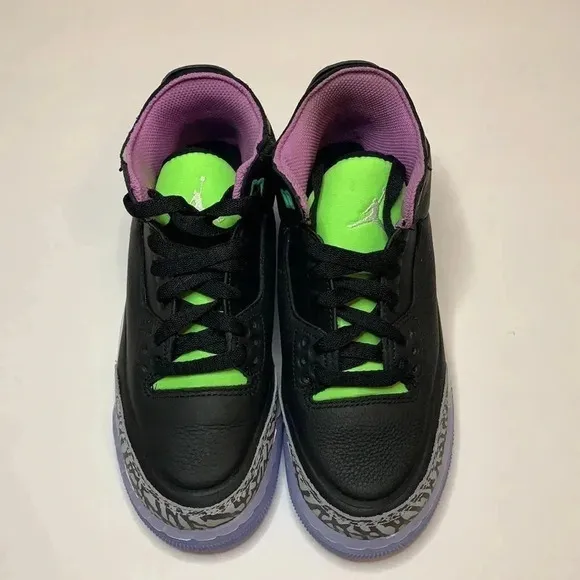 Jordan Retro 3 GS Sneakers Electric Green New