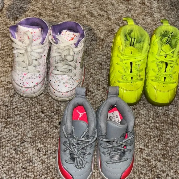 Jordan Retro 5 &amp; Retro 12 &amp; Nike Foamposite 5c Bundle (3 pairs for $100)