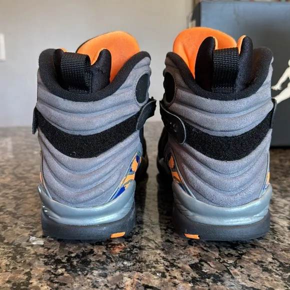 Jordan Retro 8 Phoenix suns Black and Blue Sneakers EUC 10.5