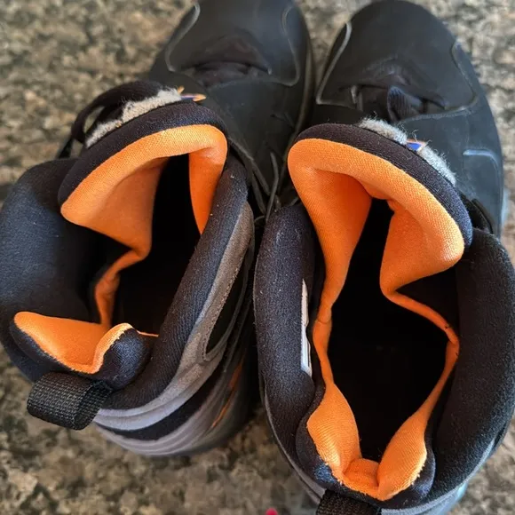 Jordan Retro 8 Phoenix suns Black and Blue Sneakers EUC 10.5