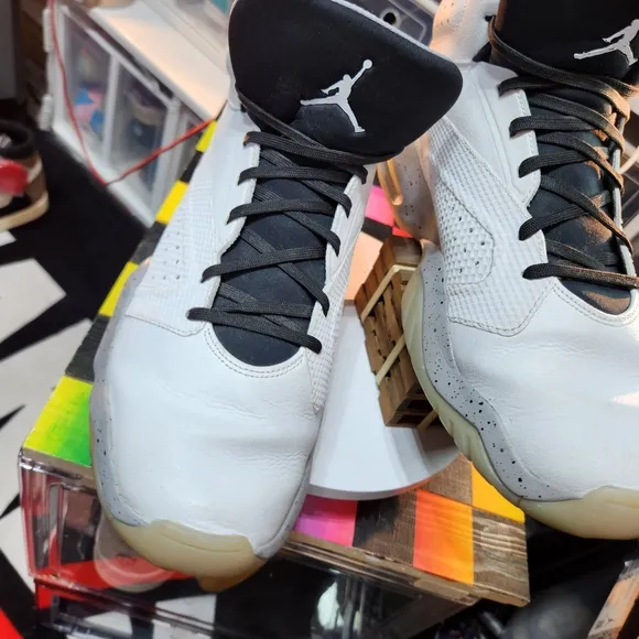 Jordan White and Gray Sneakers